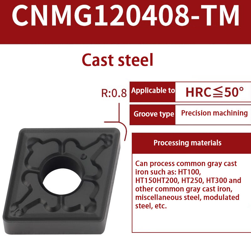 116-CNMG120404 turning blade 120408 steel stainless steel aluminum diamond outer circle alloy blade Shandong Denso Pricision Tools Co.,Ltd.